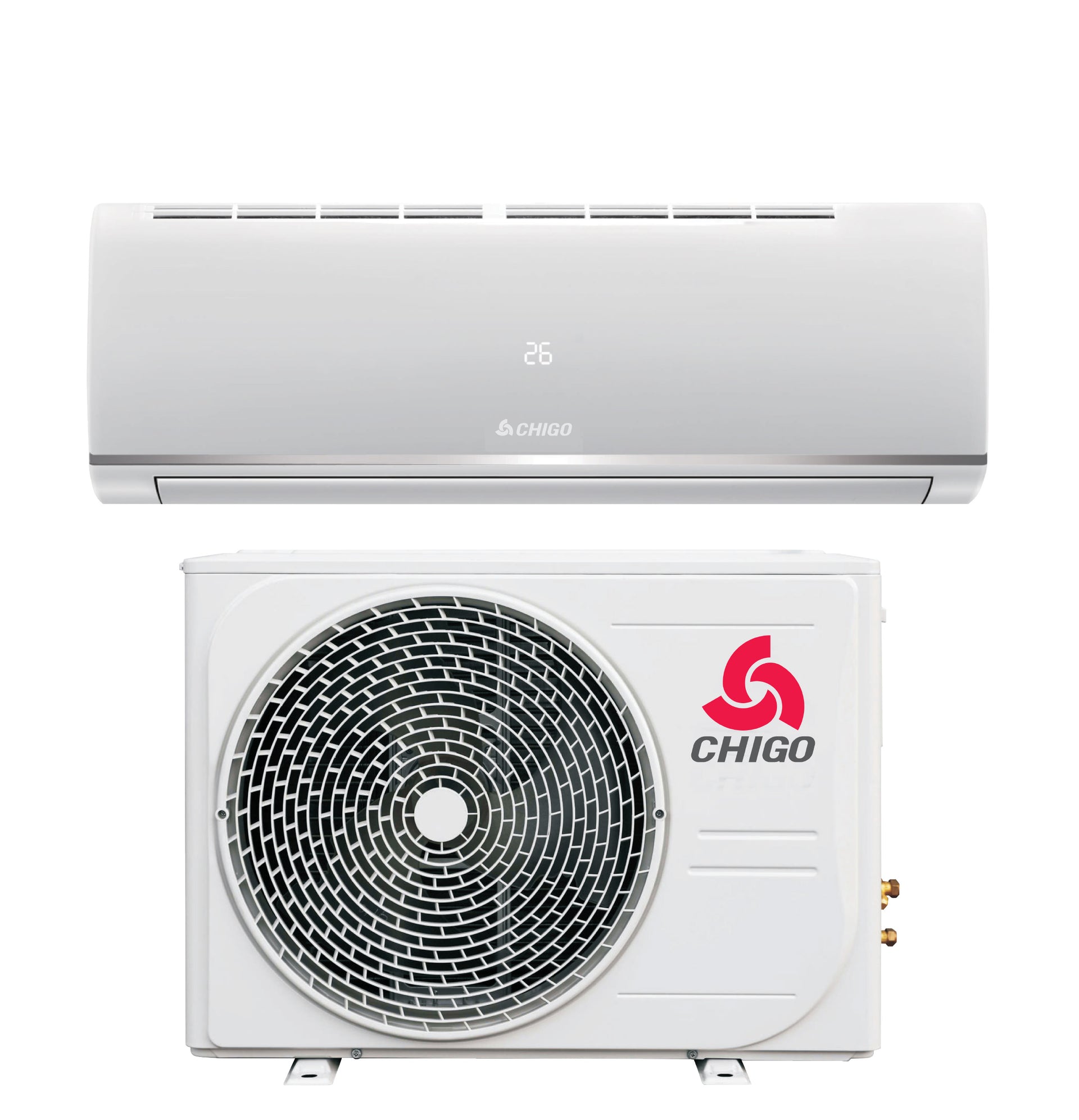 2 Ton Split Air Conditioner | 24000 BTU | T3 Climate | Low Noise | R410a Refrigerant | 4-Way Airflow & Auto Restart | Golden Fin | Rotary Compressor 2300 W 2300 W CSA24CO White