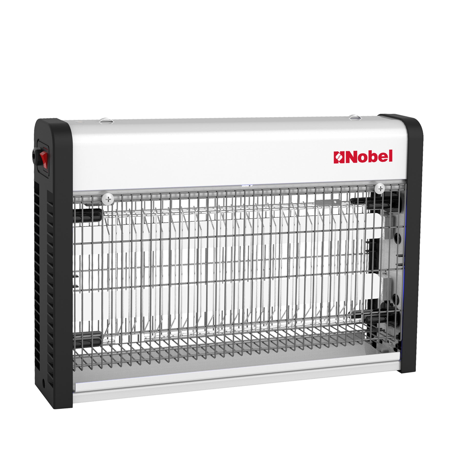 Nobel Ultra Slim Insect Killer Aluminium Alloy Housing Oil Proof Material, 80 Sq. M Area Coverage Insect Killer, 2 Element Aluminium Alloy 28W with Twin Tube NIK820 White 1 Year Warranty