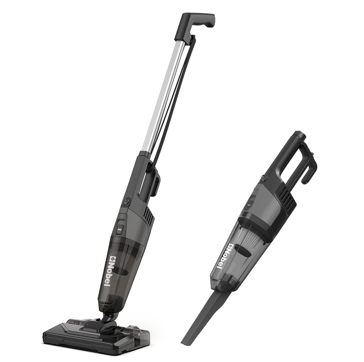 Nobel 2 in 1 Handheld Stick Vacuum Cleaner, Lightweight, Powerful Suction 600W 18 kPa Vacuum, 18 L/s Airflow, 20% Max Efficiency with Hepa Filter & 0.6L Dust Tank Capacity NVC19T Back-1