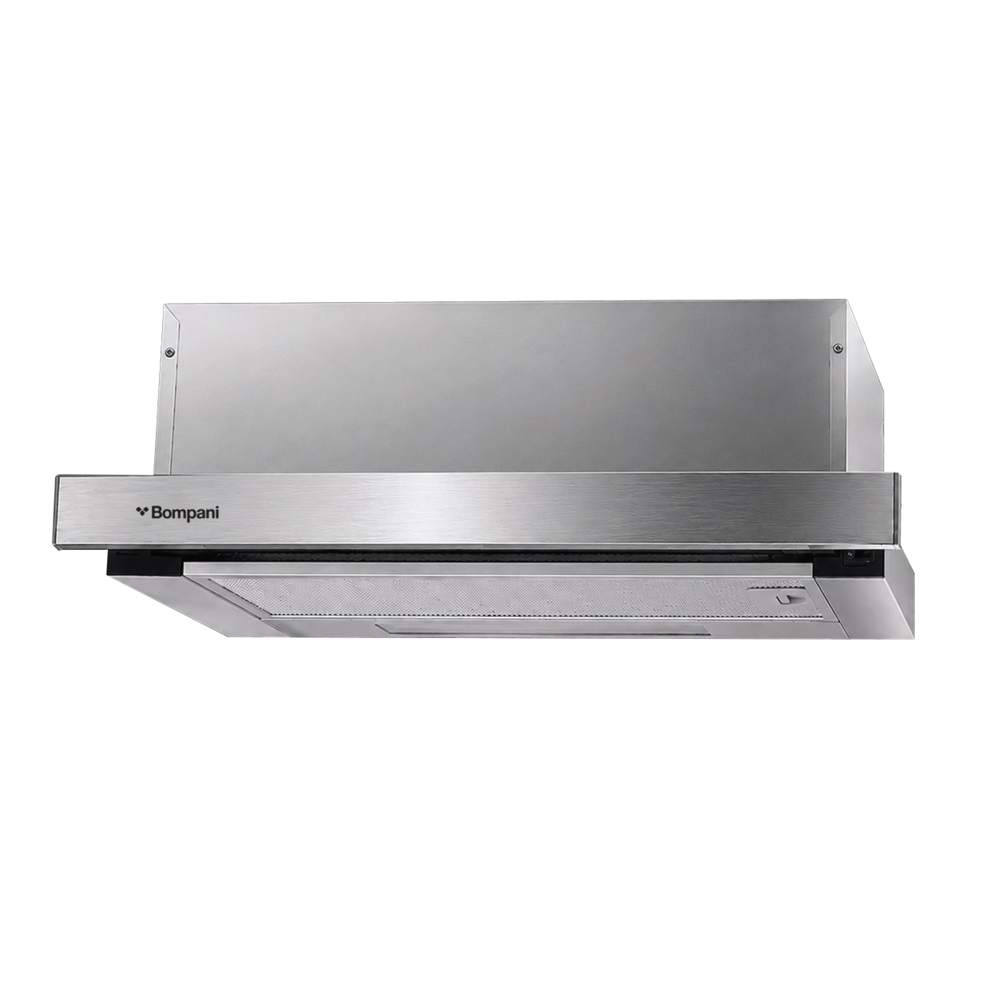 Bompani Builtin Hoods Stainless Steel 60Cm Slide Out Aluminium & Charcoal Filter BOCP603E-1