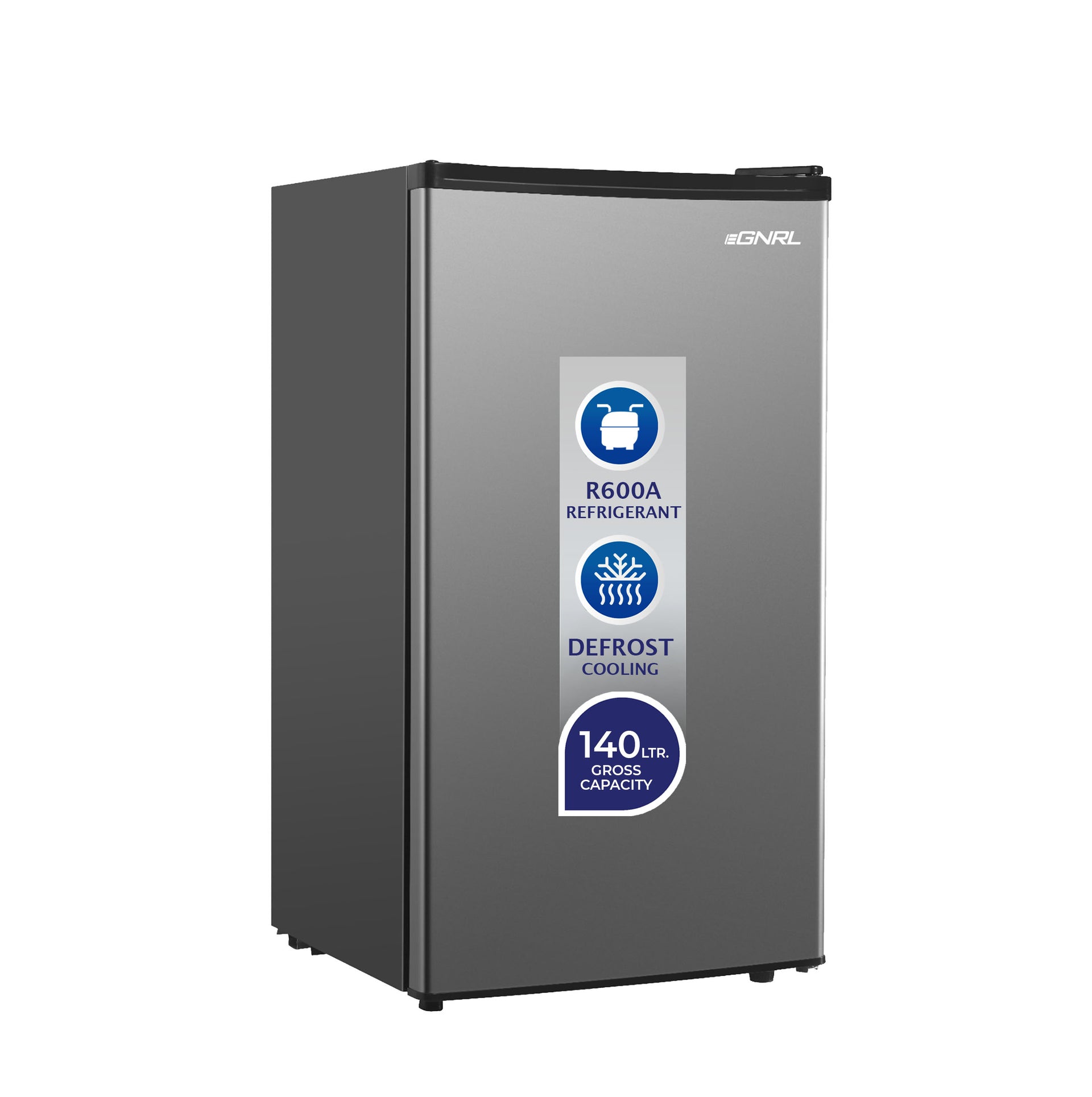EGNRL 140L Gross/83L Net Capacity, Single Door Refrigerator, Fast Cooling, Energy Saving - EGR140S