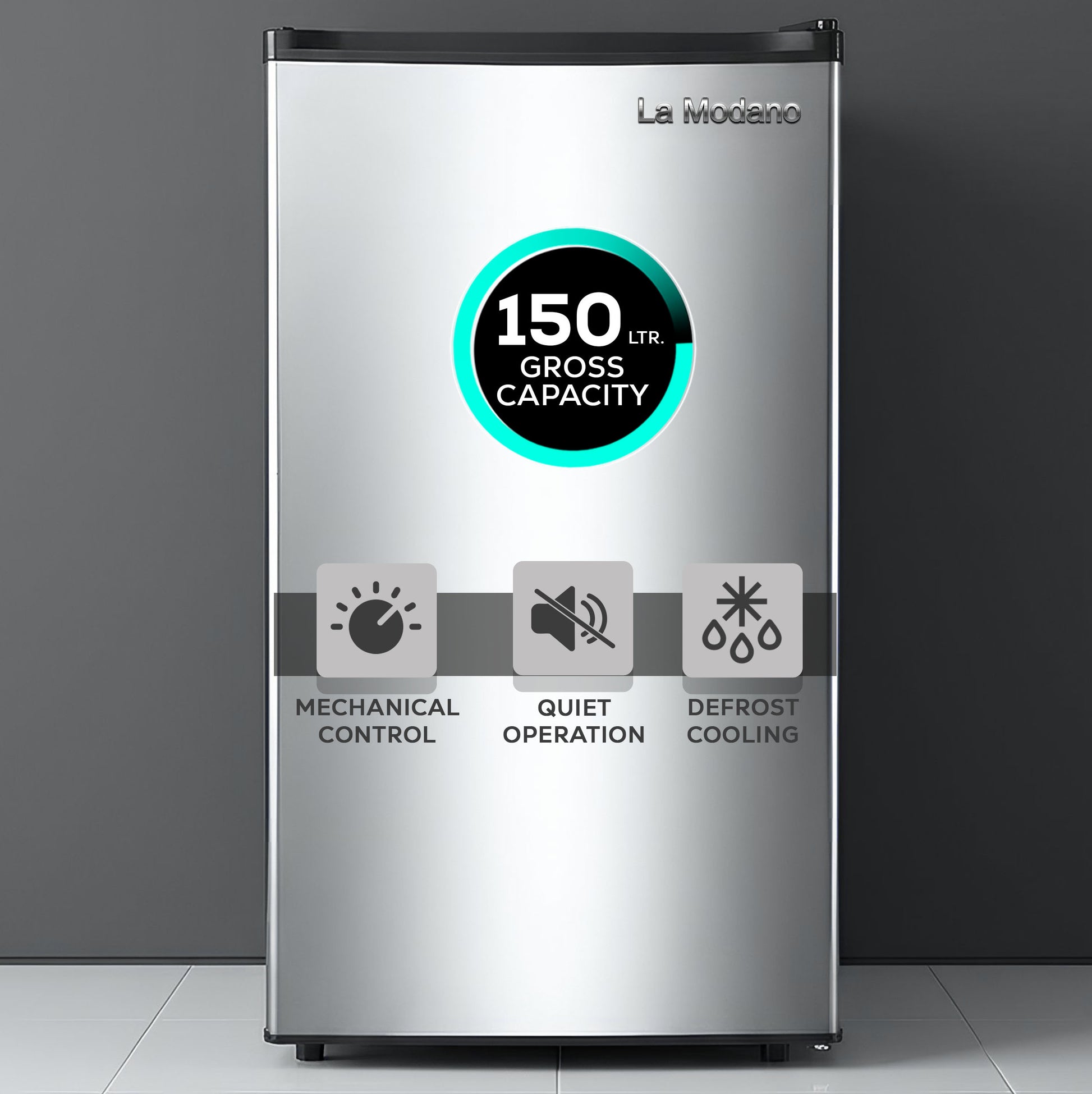 Single Door Refrigerator 150L Net / 83L Gross, Recessed Handle - LMR150D-1