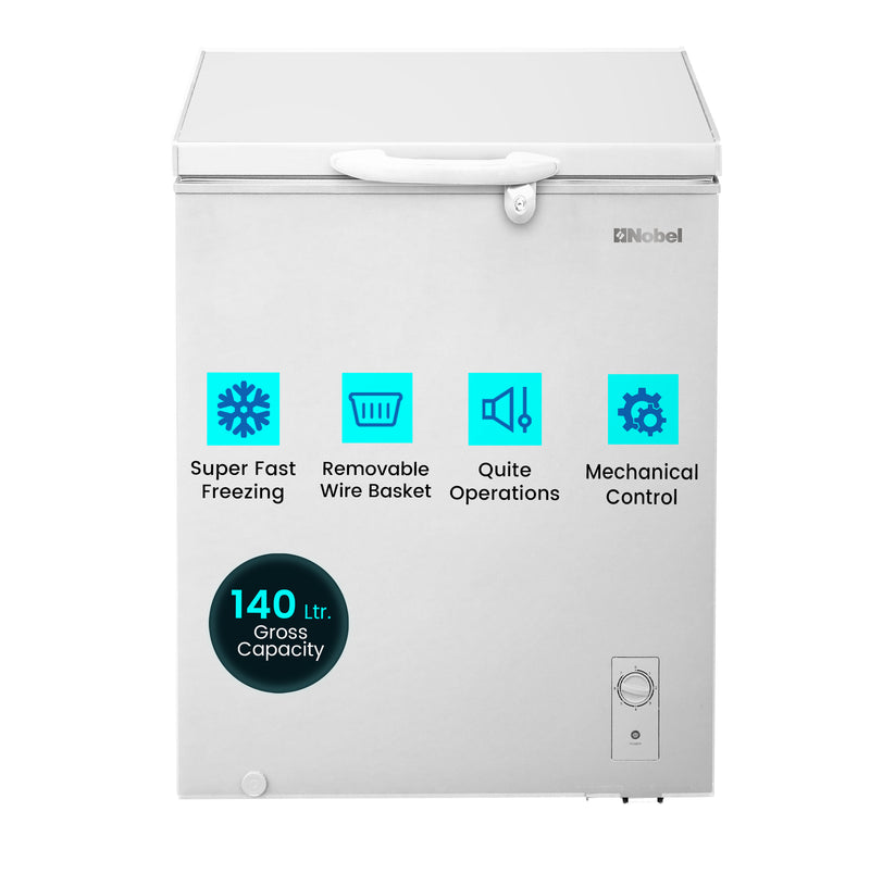 Single Door Deep Freezer 140L Gross / 99L Net, Mechanical Control – NCF140-1