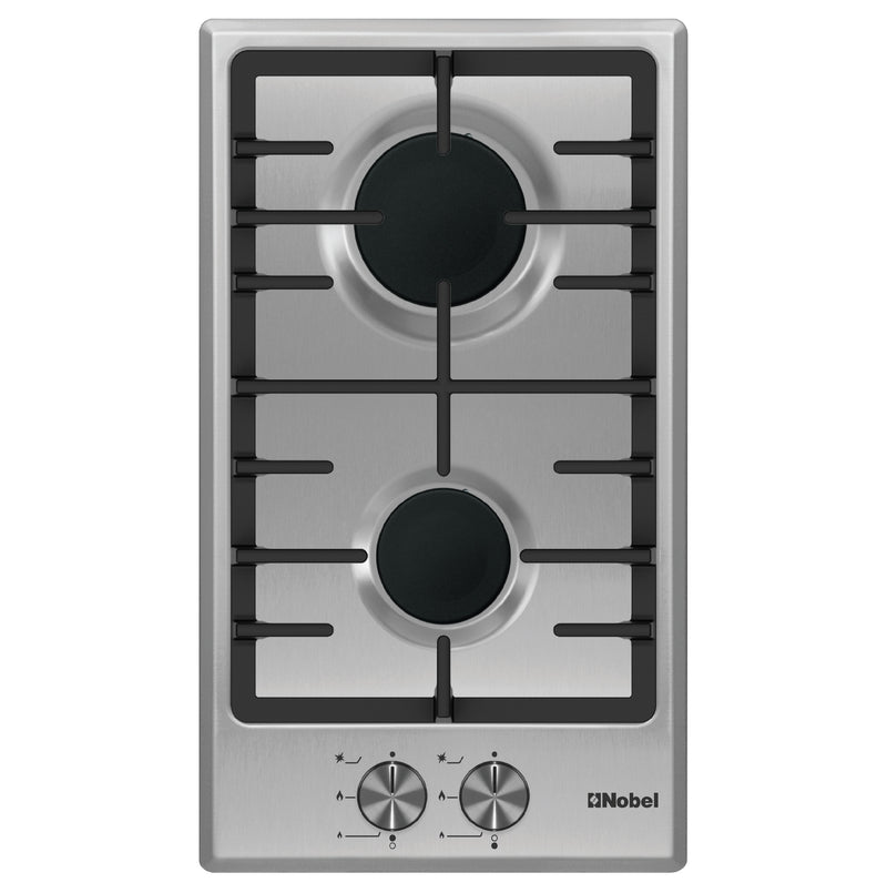 Builtin - Hobs Stainless Steel 30cm 2 Gas Burners NBH3202SSH-1