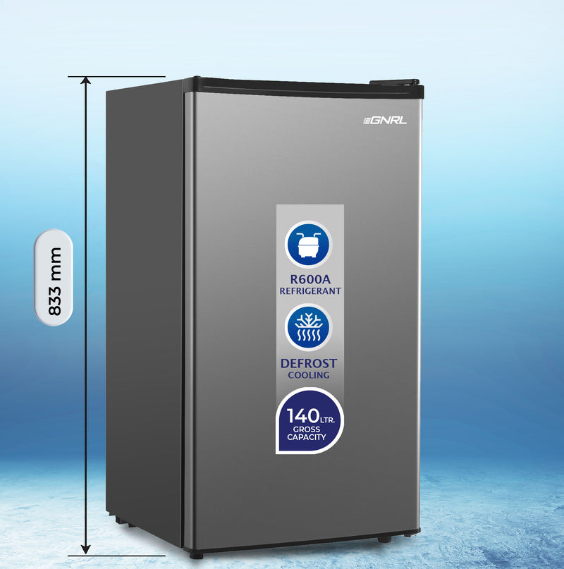 EGNRL 140L Gross/83L Net Capacity, Single Door Refrigerator, Fast Cooling, Energy Saving - EGR140S-2