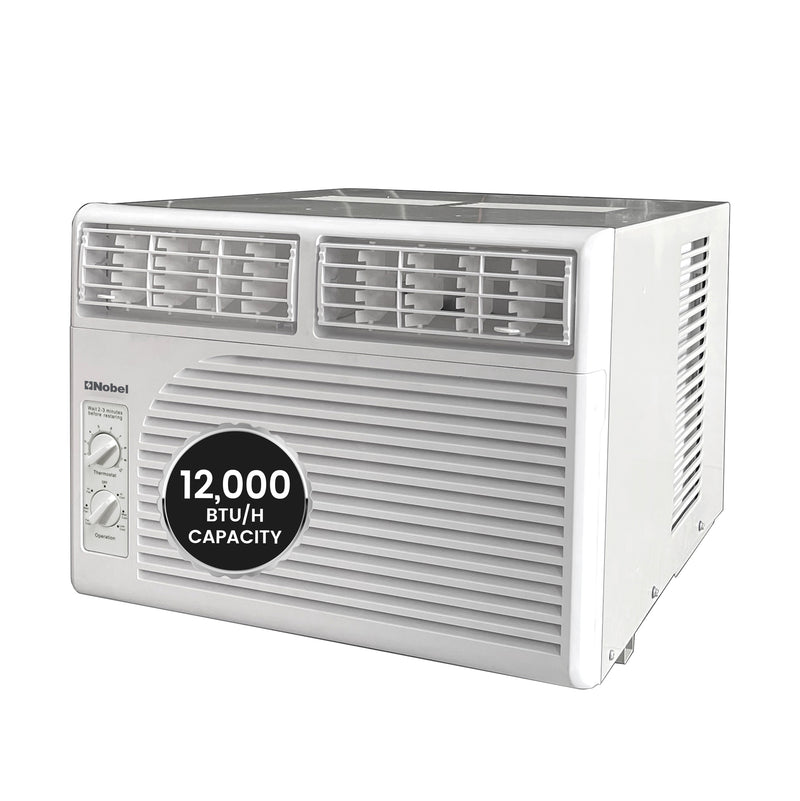 1 Ton Window Air Conditioner 12,000 BTU, Energy Efficient Cooling with Rotary Compressor, R410A Refrigerant - NWAC12C-1