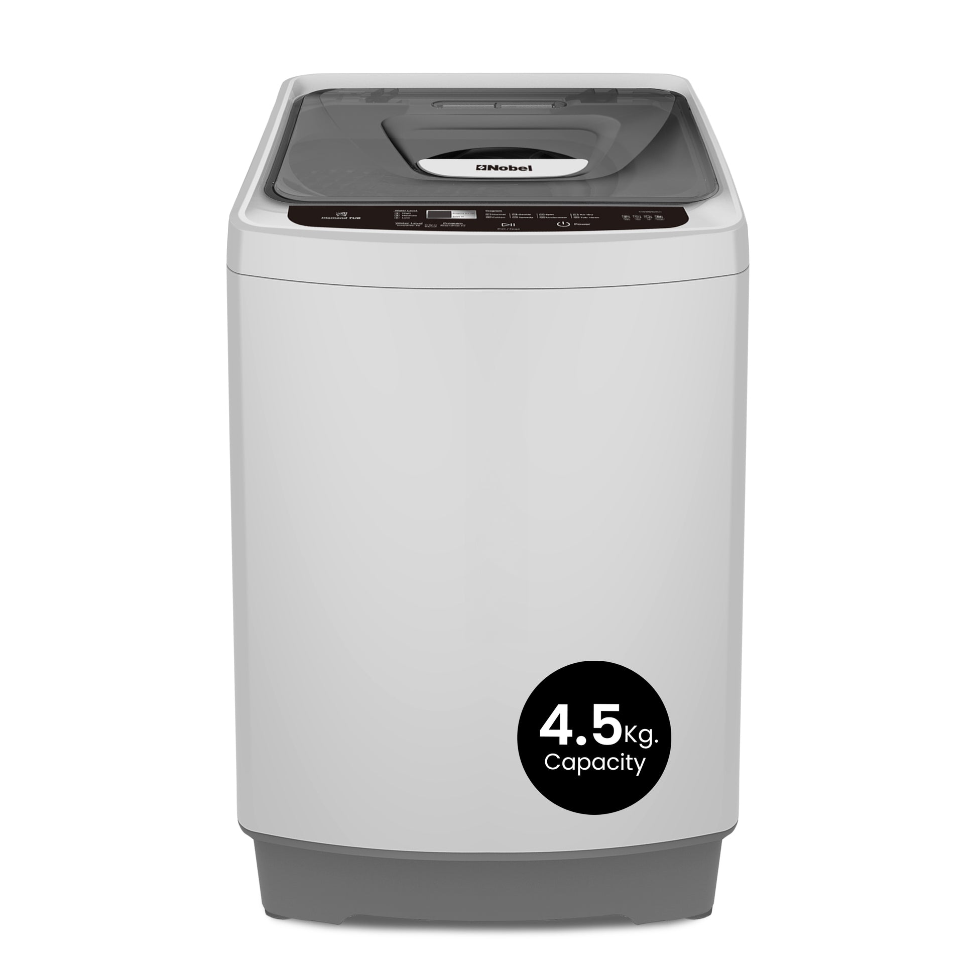Nobel Top Load Washer Gray 4.5 KG Fully Automatic NWM550RH-1