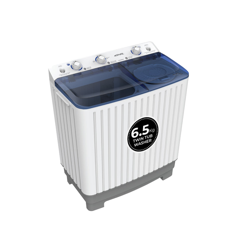 Twin Tub Washing Machine 6.5/5.0 KG Capacity, 2 Water Inlet - EGWM800-1