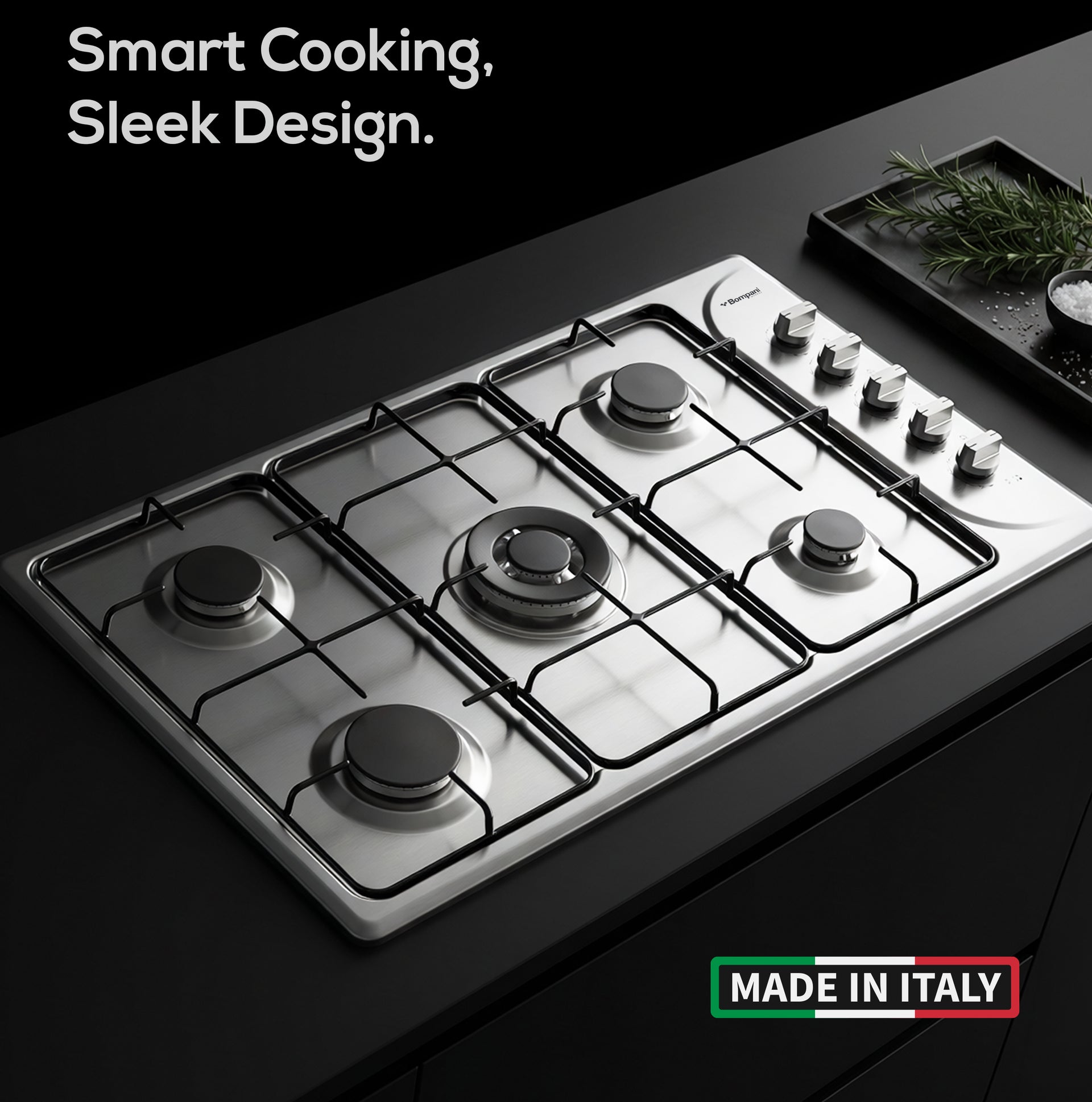 Bompani Built-in - Gas Hobs Stainless Steel 90cm FFD BO293MV