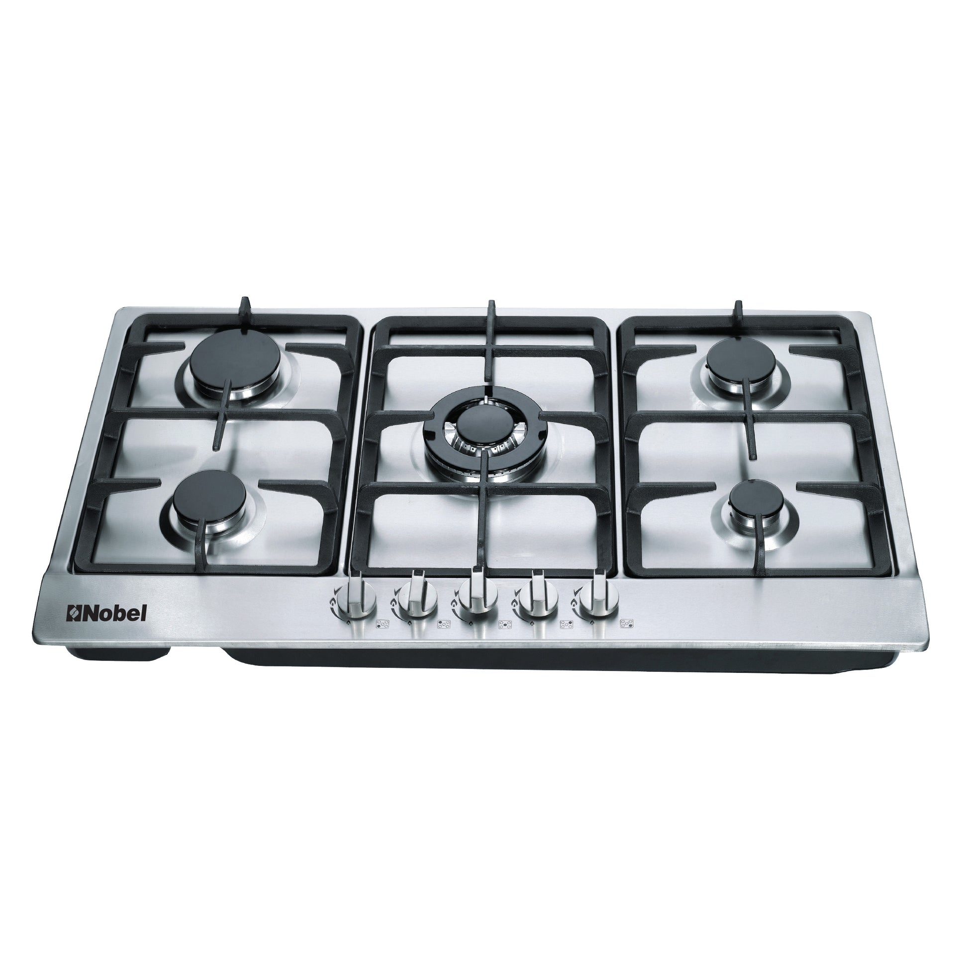 Nobel Gas Hobs Stainless Steel 90 Cm 5 Gas Burners Ffd NBH9501-1