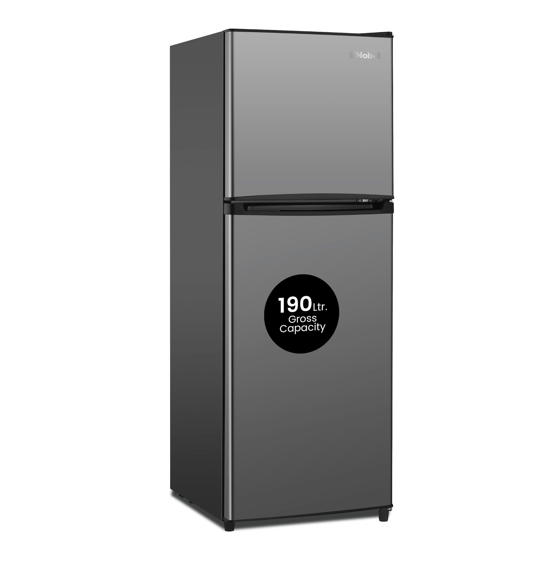 Double Door Refrigerator 190L Gross / 127L Recessed Handle, Inside Condenser - NR190S-1