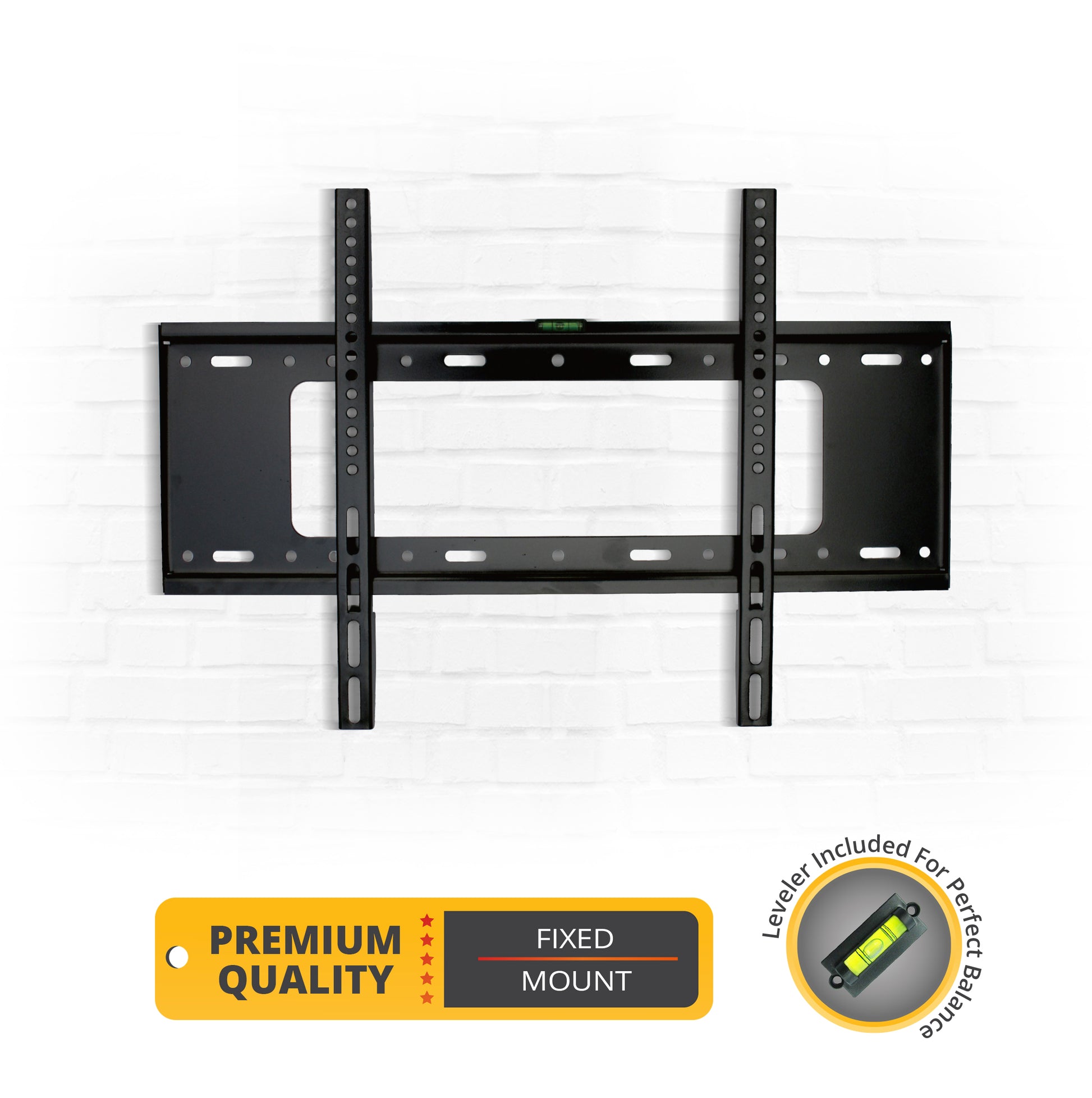 Bracket Pro Fixed TV Mount 32"-75" Fits VESA 200x200mm to 630x410mm, 1.5mm Thickness - Sturdy TV Wall Mount for Medium to Large Screens BPF3275 Black-1