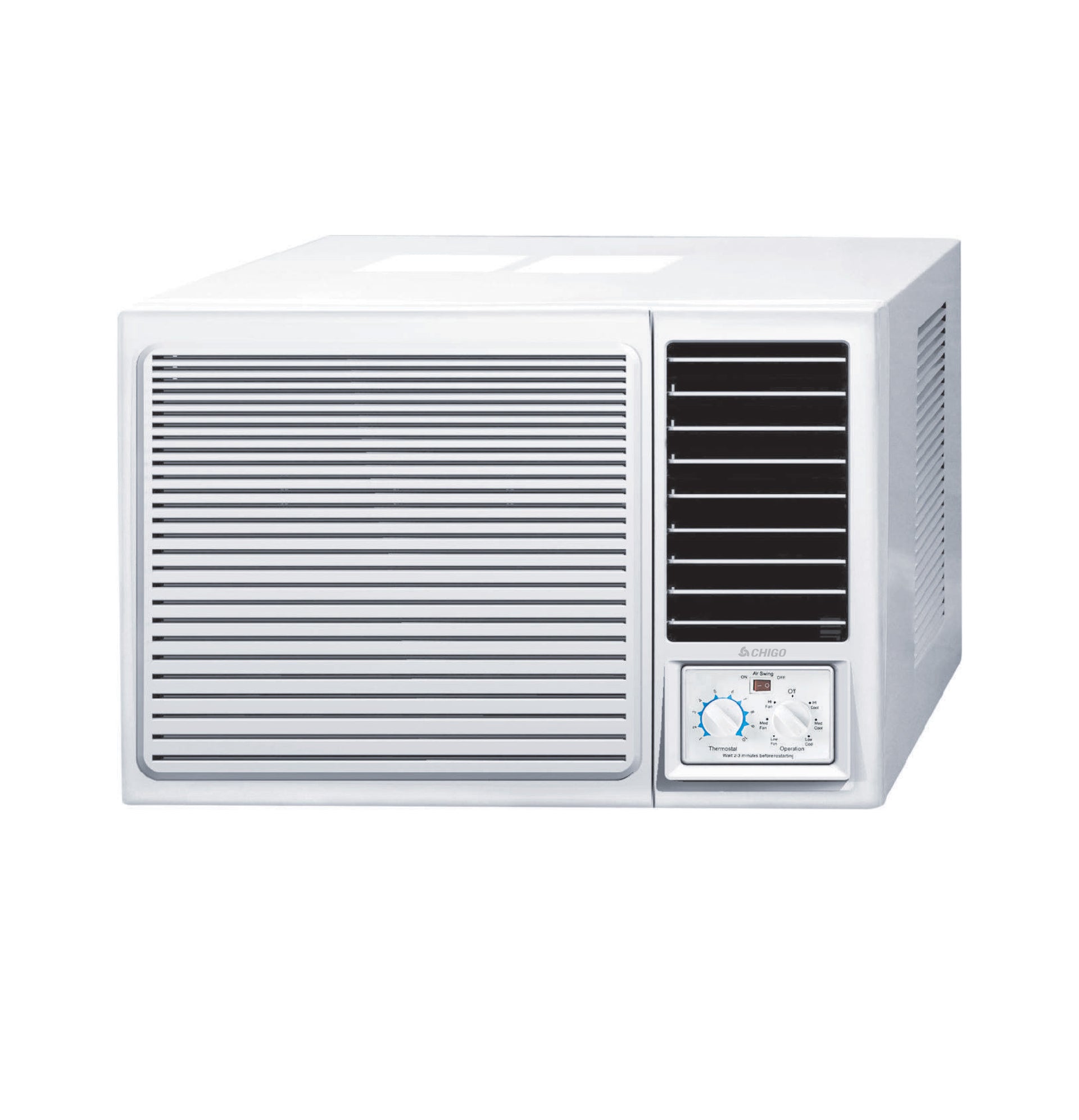 2 Ton Window AC | 24000 BTU | High-Efficiency Rotary Compressor | T3 Climate | Low Noise | R410a Refrigerant | Energy-Efficient Cooling for Extreme Heat CWA24CO White