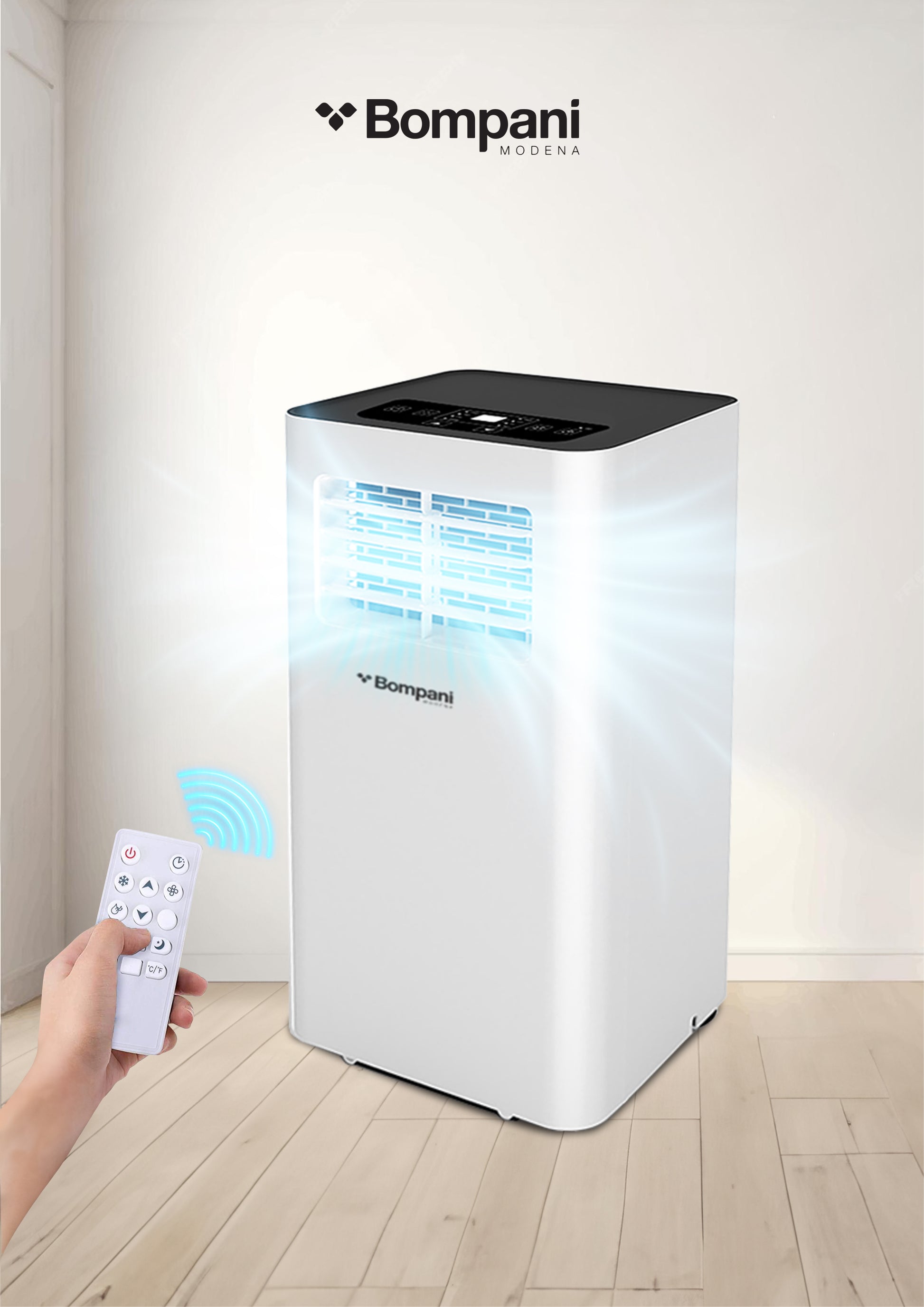 Portable Ac 9000Btu With Auto Swing, Led Display, And Remote Control - BO900-1