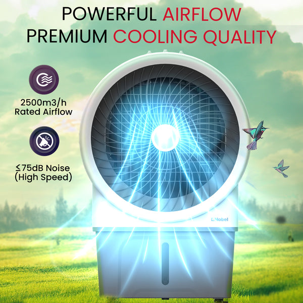 Nobel Air Cooler Gray 60 Litres Honeycomb Automatic Louver Movement NAC1111-5