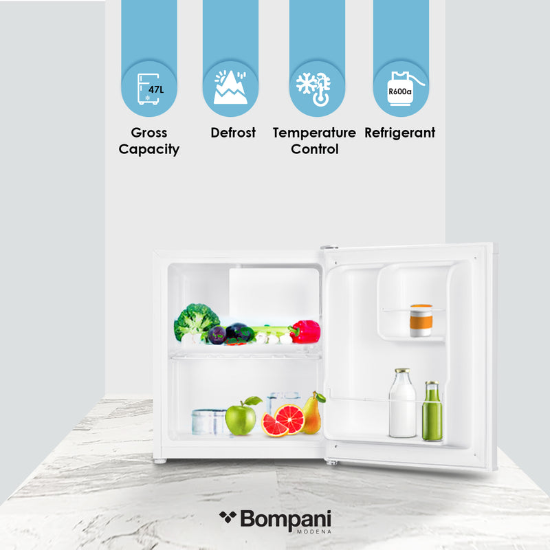 Single Door Refrigerator 46 Litres Net Capacity, Defrost, R600a Refrigerant - BR64-2