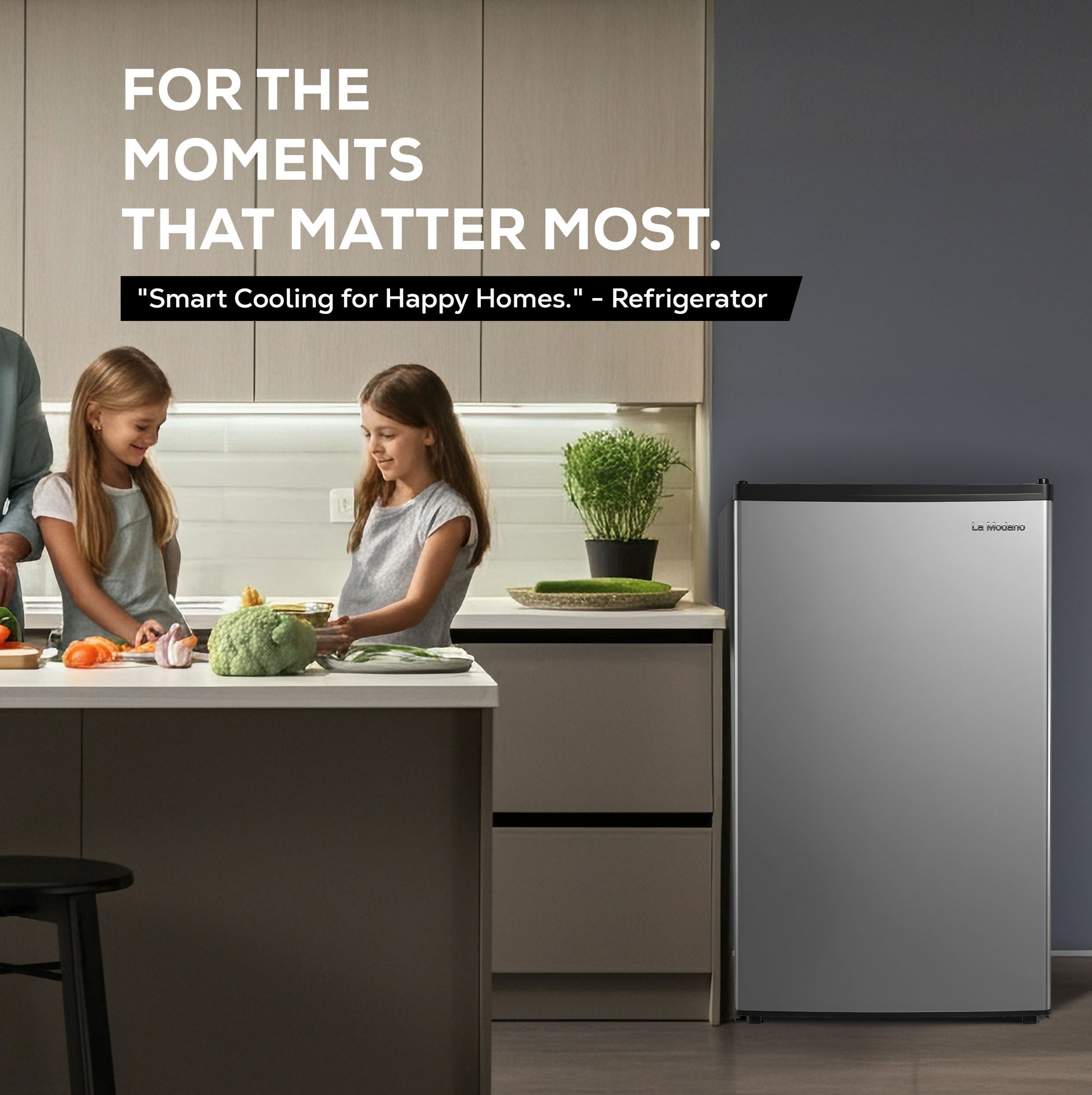 Single Door Refrigerator 150L Net / 83L Gross, Recessed Handle - LMR150D-2