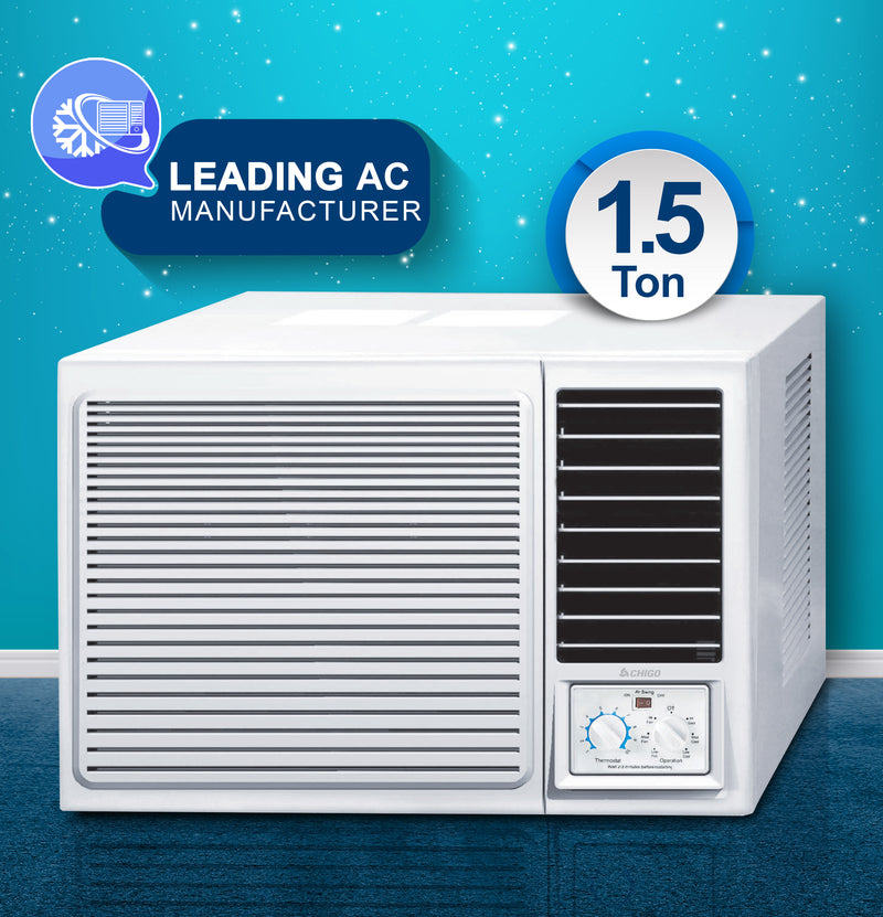 1.5 Ton Window AC | 18000 BTU | High-Performance Air Conditioner | T3 Climate | Low Noise | Rotary Compressor | Energy-Efficient Cooling for Extreme Heat CWA18CO White