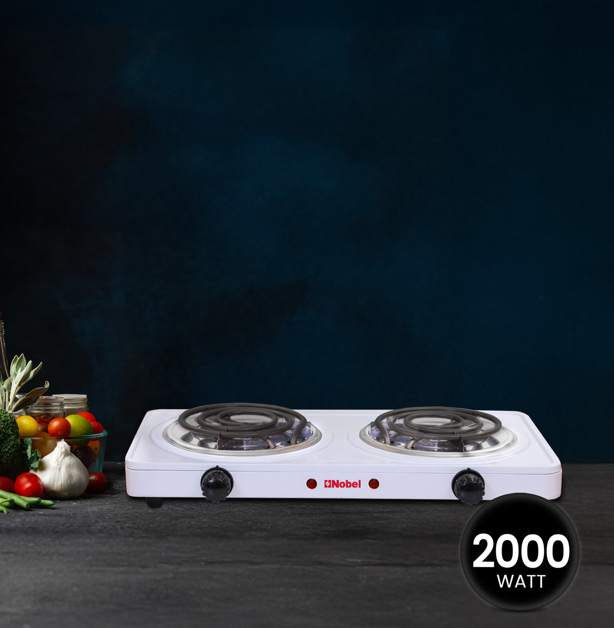 Nobel Spiral Hot Plate 10KG Silver Color NHPS002-2