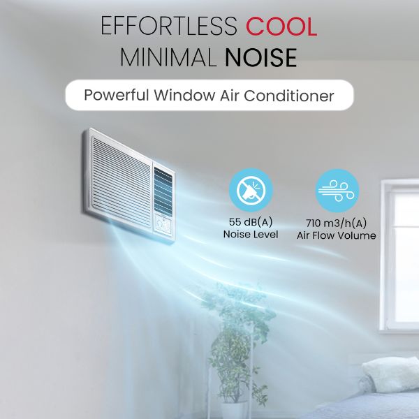Window Air Conditioner 1.5 Ton, 18000 BTU/H, Cooling Only, Mechanical Control Type - NWAC18C-2
