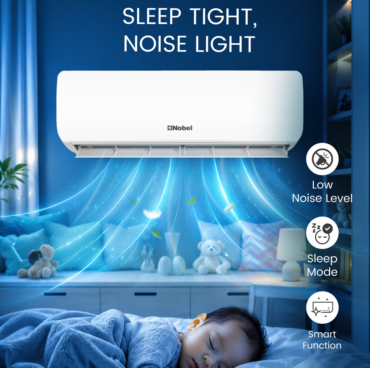 Split AC 18000BTU R22 Gas Piston T3 Cool Only - NSAC18PX