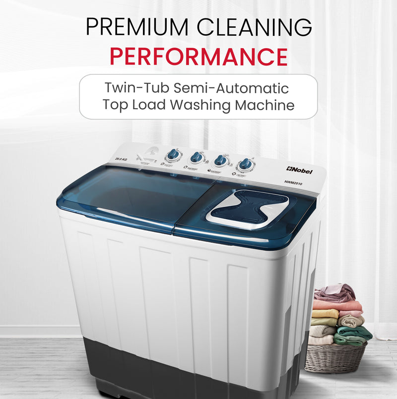 Semi Auto Twin Tub Washing machine 20 Kgs - NWM2010-3