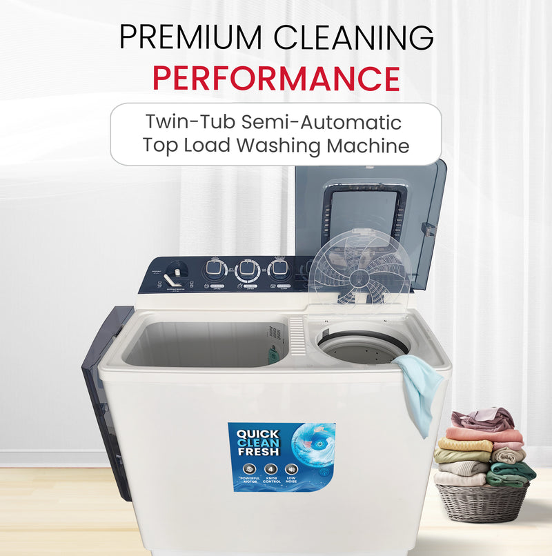 Semi automatic washing machine Twin Tub 7 Kg - NWM8001-3