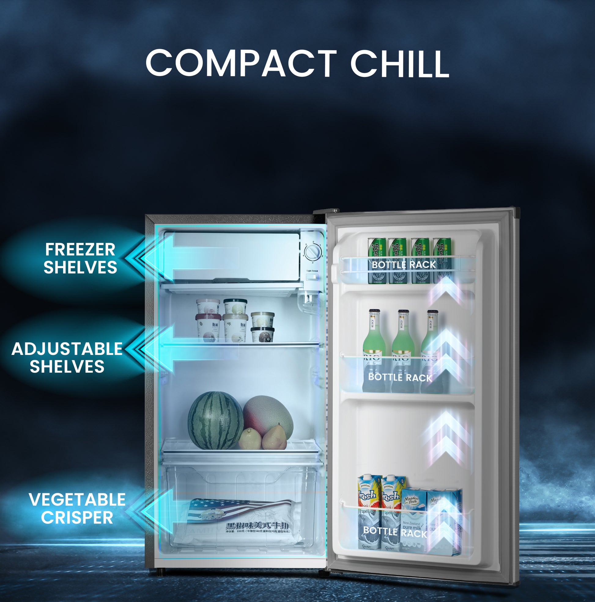 Single Door Defrost Refrigerator 150L Gross / 83L Net Capacity Energy Efficient - NR150S-3