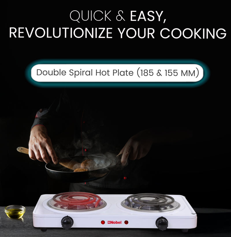 Nobel Spiral Hot Plate 10KG Silver Color NHPS002-3