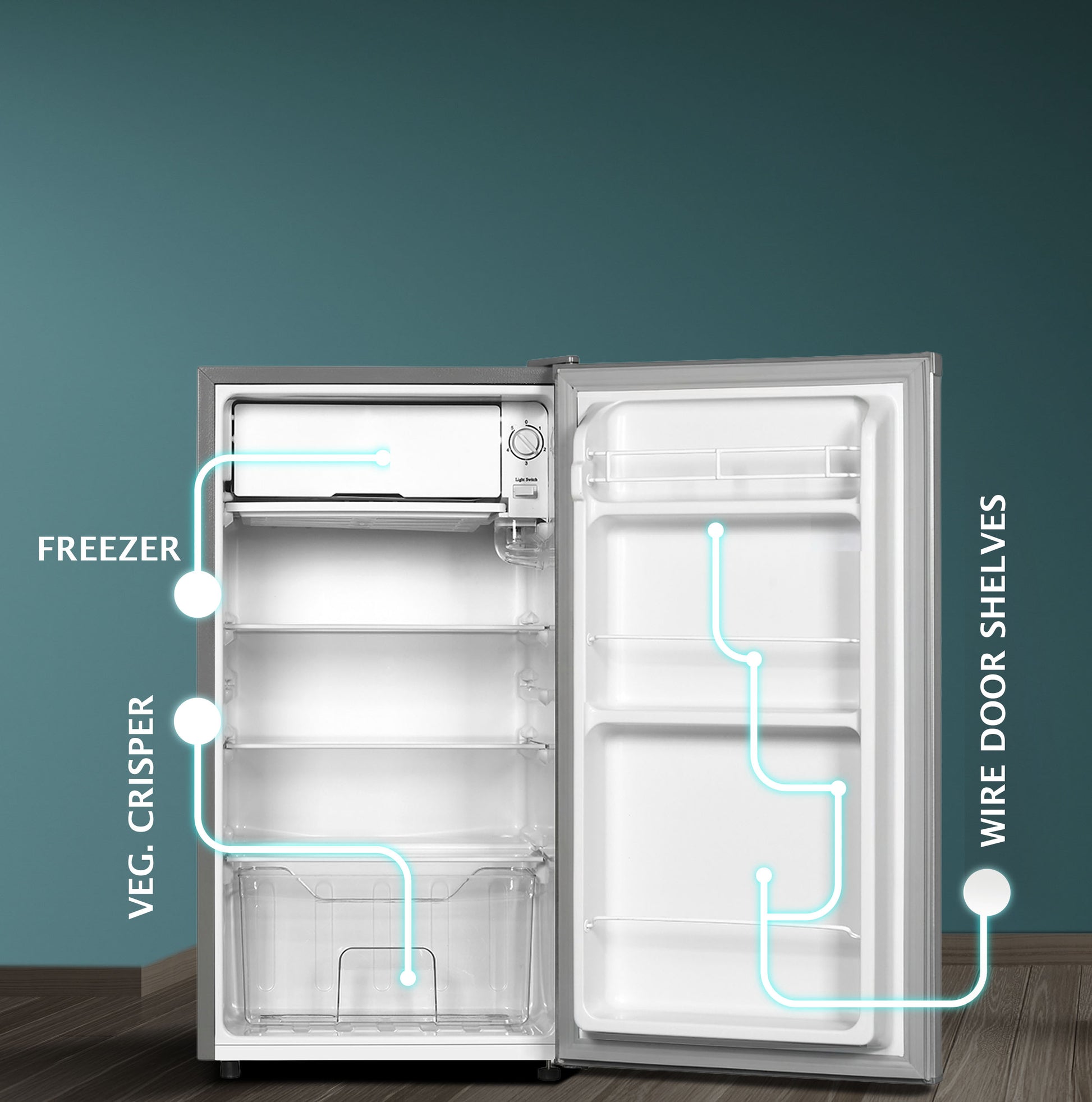 EGNRL 140L Gross/83L Net Capacity, Single Door Refrigerator, Fast Cooling, Energy Saving - EGR140S-4
