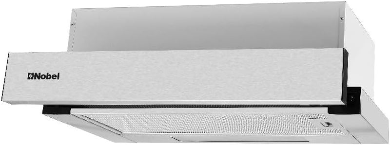 Nobel RANGE HOOD 90cm Built-in Hoods, 2 Speed Rocker Switch 3-Layer Aluminum Filter(2pcs) Slider Hood SS430+Galvanized Plate Box NCHP90ST-2