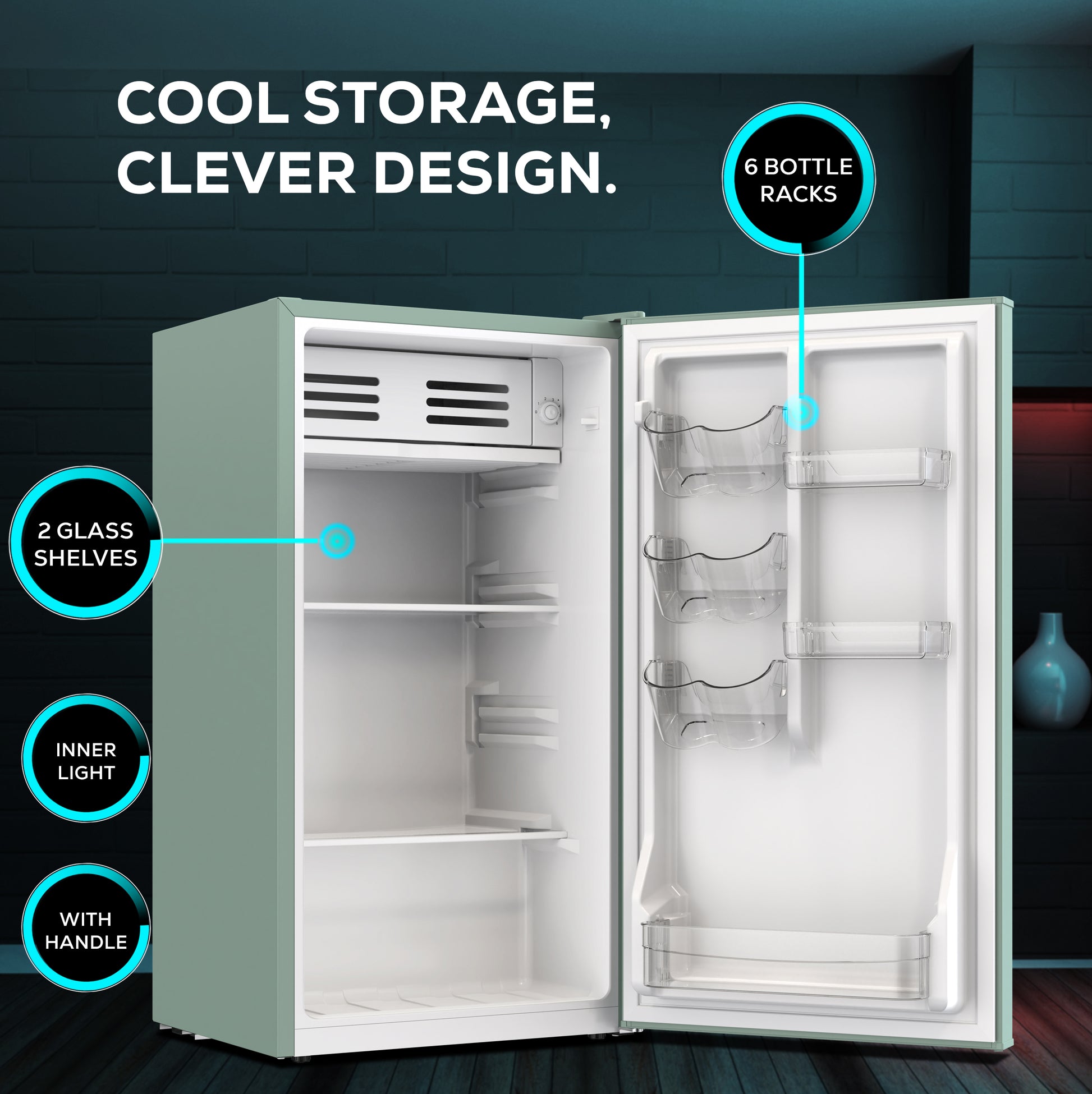 Single Door Refrigerator 90L Gross / 86L Net Capacity Defrost Function, Energy Efficient - LMR140G-4