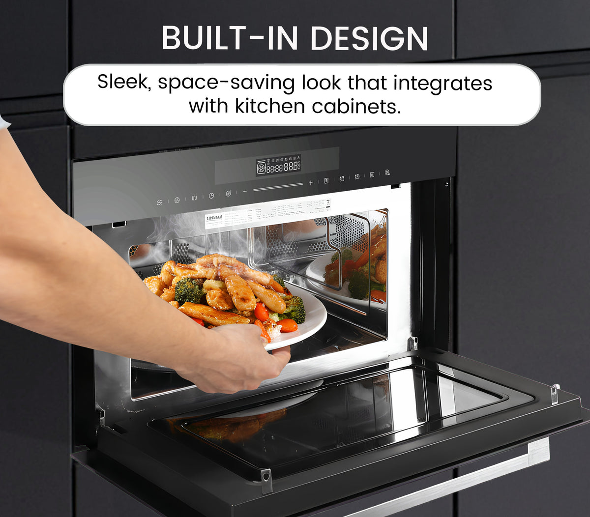NOBEL Builtin - Microwave Oven Black 34 Ltr Grill Convection Touch Control NMO34BI-4