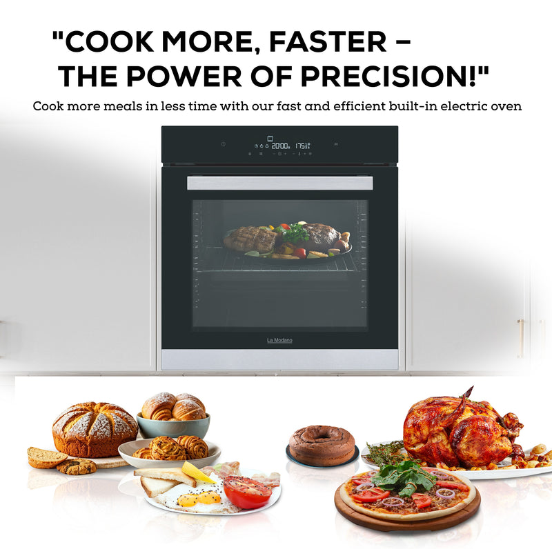 La Modano Electric Built-in Oven Black 60 cm Multi-Function Cooker LMBO606MC-4