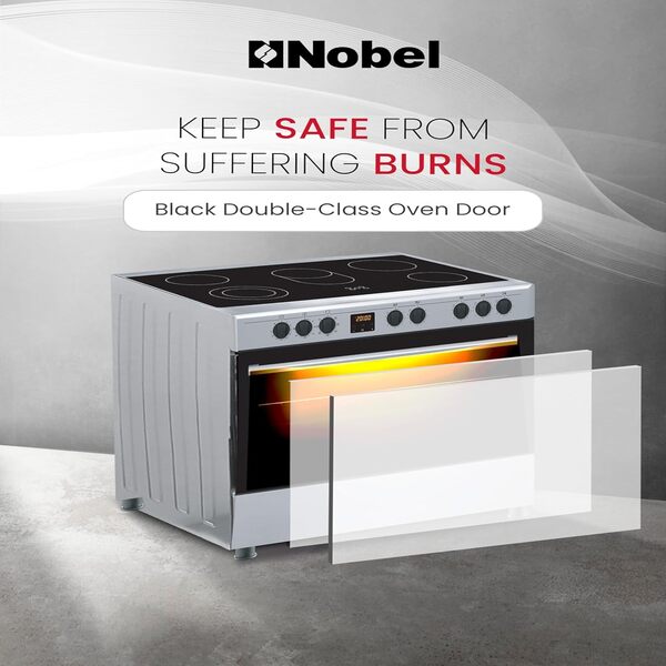 Nobel Ceramic Cooker Stainless Steel 90X60 Turkey NGC90VTC-4