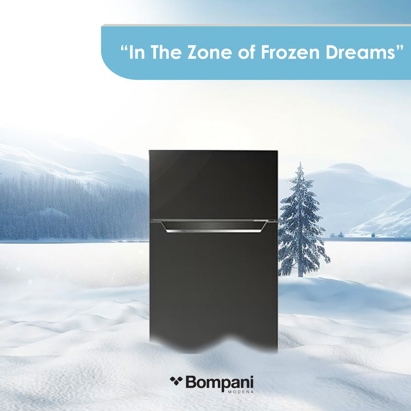 Bompani Double Door Refrigerator  112 Liter Black Model - BR100SS-4