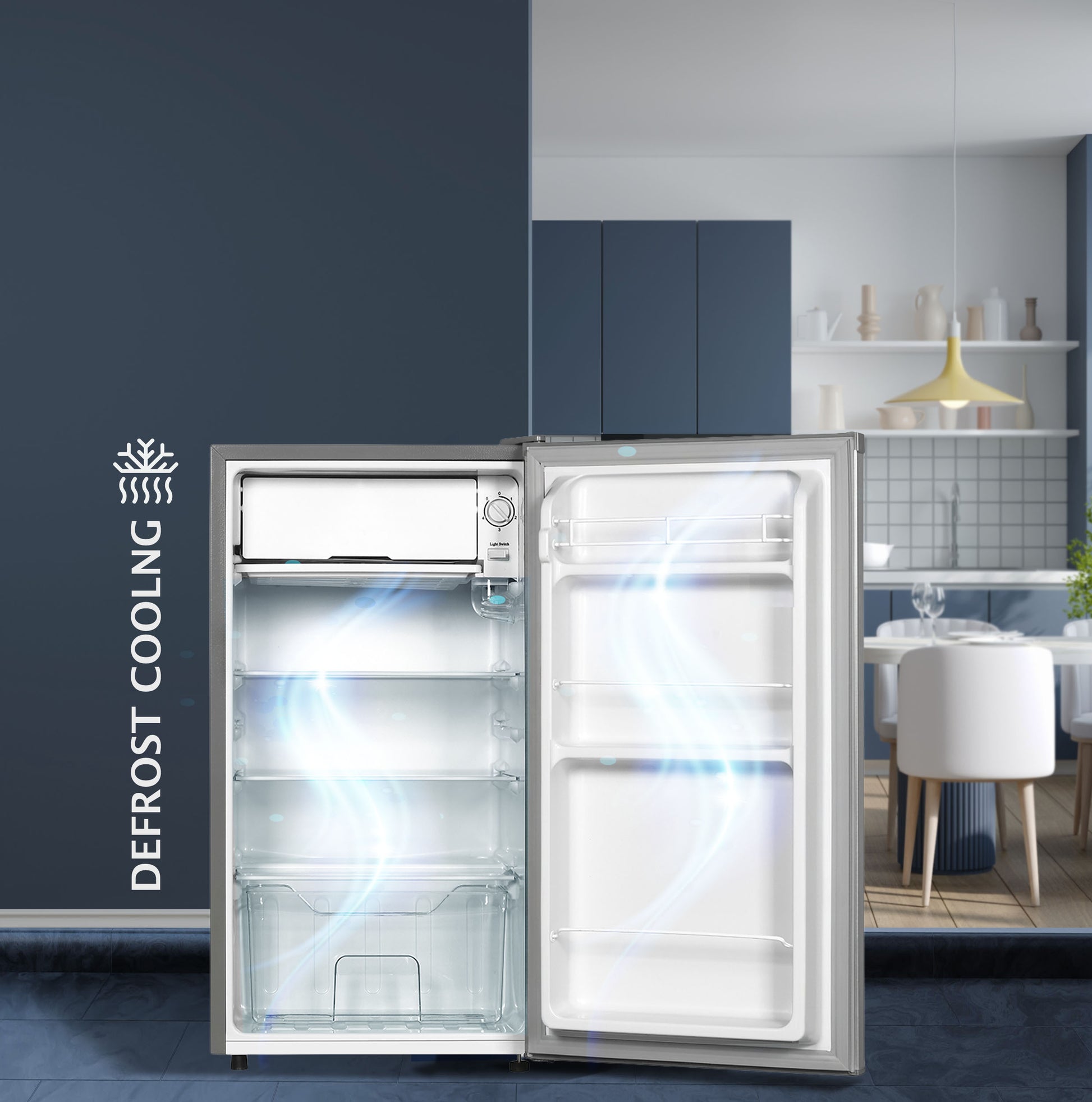 EGNRL 140L Gross/83L Net Capacity, Single Door Refrigerator, Fast Cooling, Energy Saving - EGR140S-5