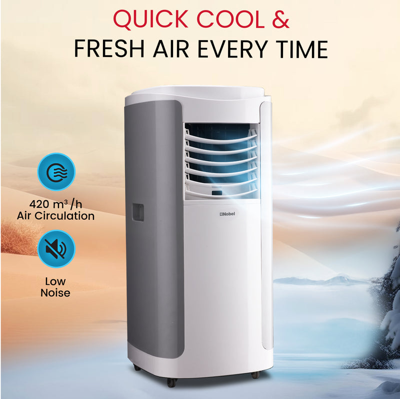 Portable Air Conditioner 3-in-1 Cooling Fan, Dehumidifier, Remote Control - NPAC15C-4