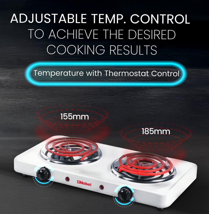 Nobel Spiral Hot Plate 10KG Silver Color NHPS002-4
