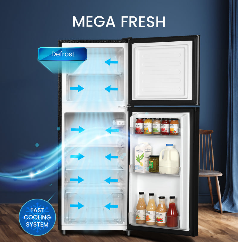 Double Door Refrigerator 190L Gross / 127L Recessed Handle, Inside Condenser - NR190S-4