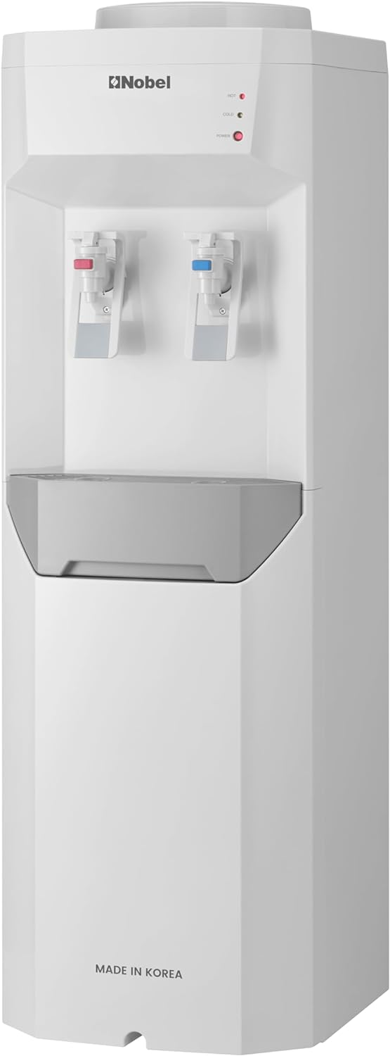 Nobel Made in Korea Two Tap Hot & Cold Function Water Dispenser Cabinet Model with 2L/H 5-10°C Cooling Capacity 5L/H 85-95°C Heating Capacity - NWD7700KR White-4