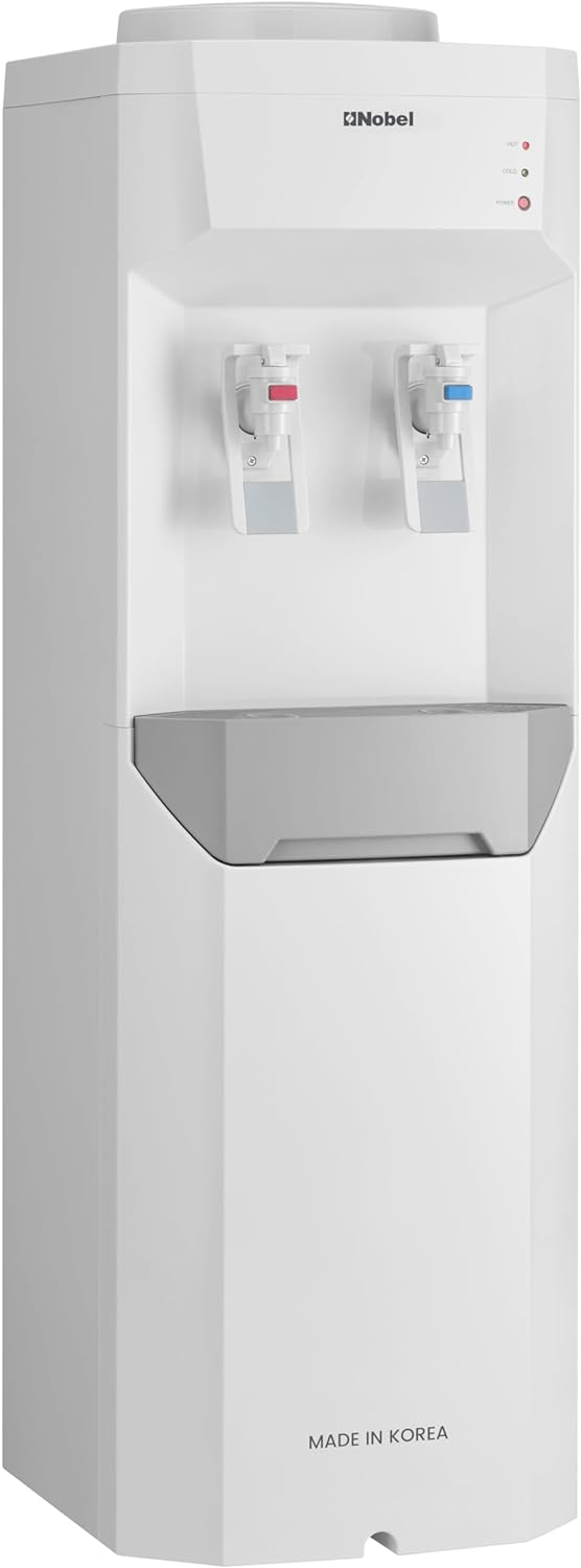 Nobel Made in Korea Two Tap Hot & Cold Function Water Dispenser Cabinet Model with 2L/H 5-10°C Cooling Capacity 5L/H 85-95°C Heating Capacity - NWD7700KR White-3