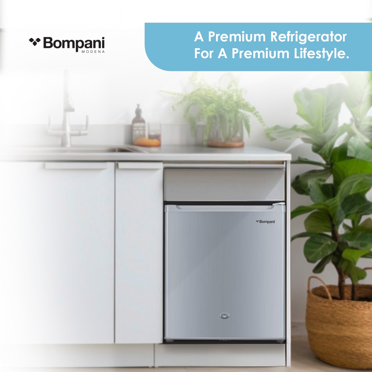 Single Door Refrigerator 46 Litres, Inside Condenser - BR64SLVR-5