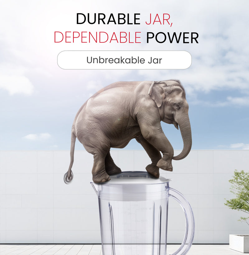 Nobel Blender White 1.2 Litres 350W Stainless Steel Blade NB112L-5