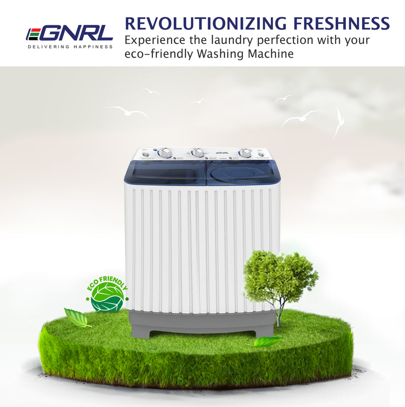 Twin Tub Washing Machine 6.5/5.0 KG Capacity, 2 Water Inlet - EGWM800-5