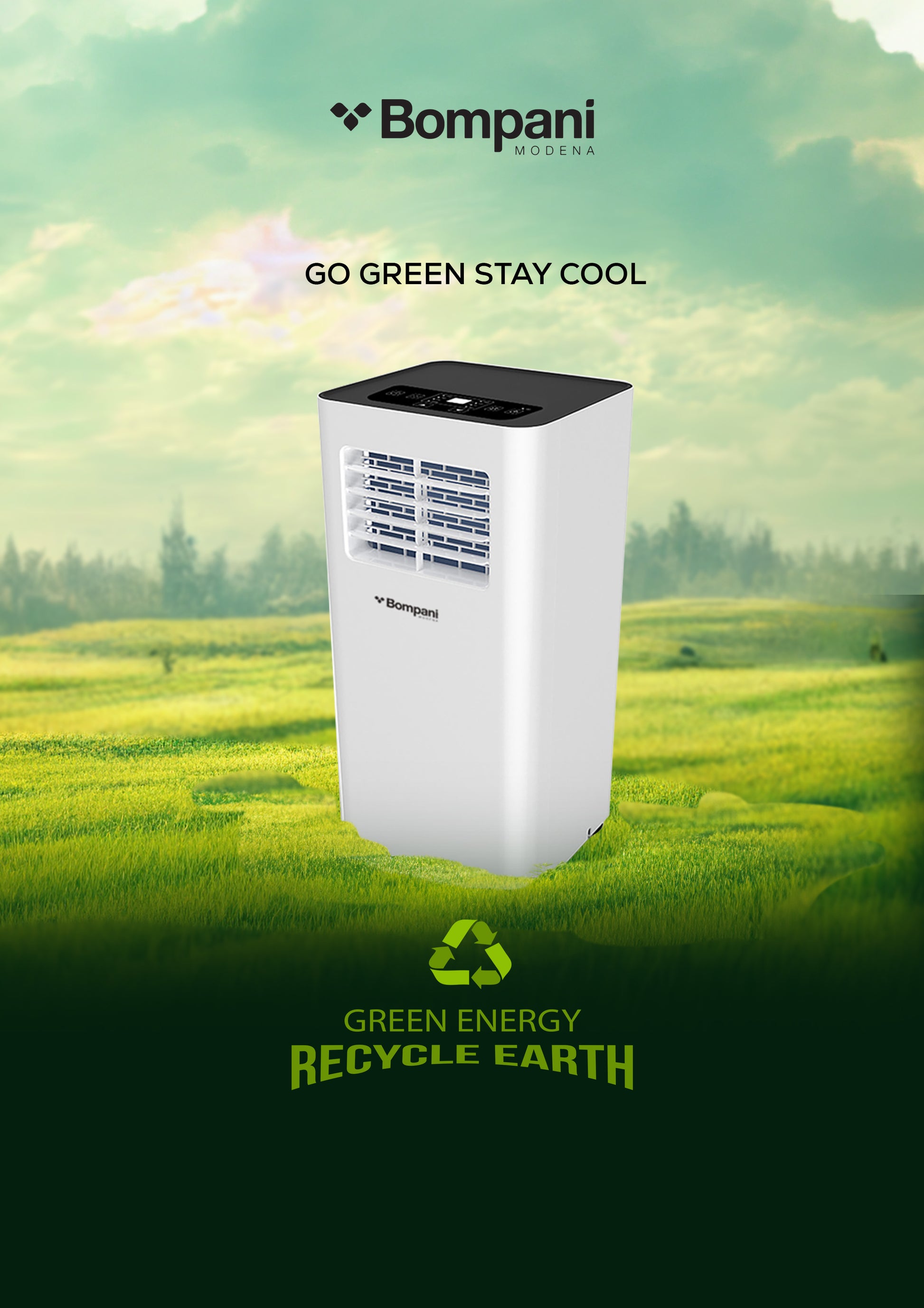 Portable Ac 9000Btu With Auto Swing, Led Display, And Remote Control - BO900-5