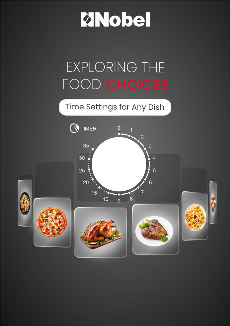 Nobel 20 Liters Capacity Microwave Oven, Knobs Control, 35mins Setting Time, 5 Power Levels, Cooking End Signal, Defrost Setting with 1Year Warranty NMO22M White-5