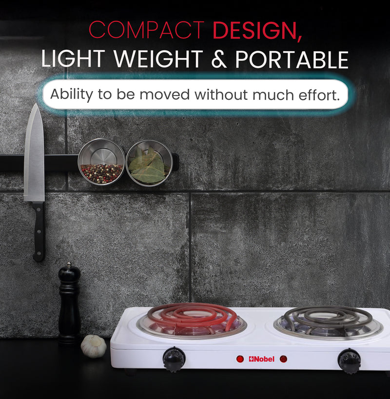 Nobel Spiral Hot Plate 10KG Silver Color NHPS002-5