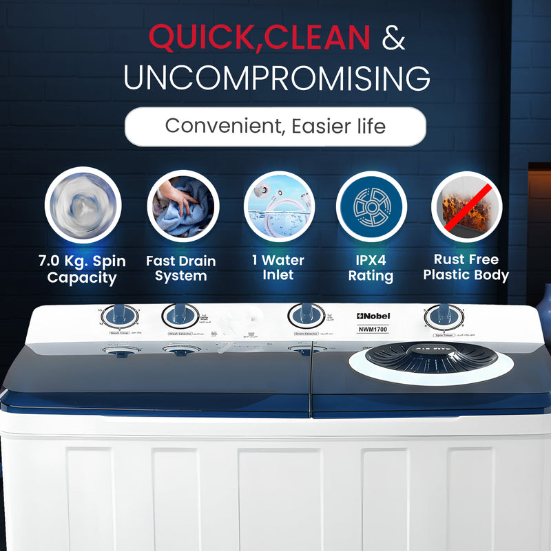 Top Load Washing Machine 15 KG - NWM1700-5