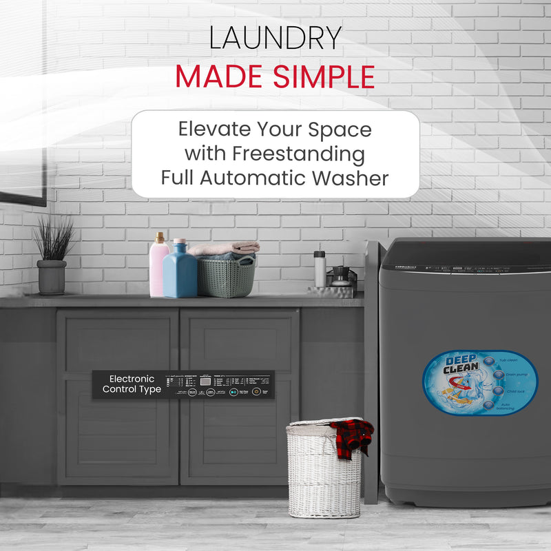 Top load washing machine 7 KG Capacity, Electronic Control, 12 Wash Programs - NWM750RI-5